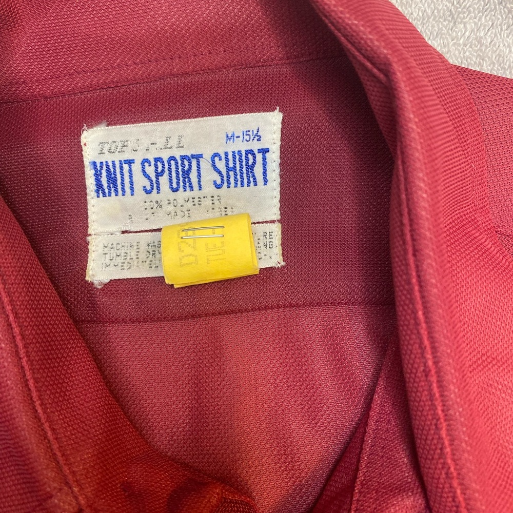 Vintage Tops All, Knit Sport L/S Button Down Size Medium - Picture 6 of 9